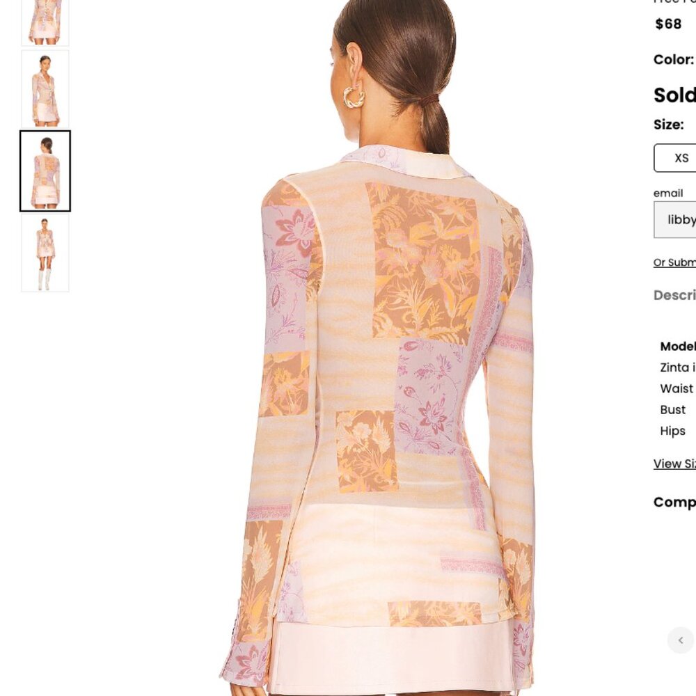 NWOT Free People Lucky Shirtee | Size L | Light Combo - Picture 3 of 6